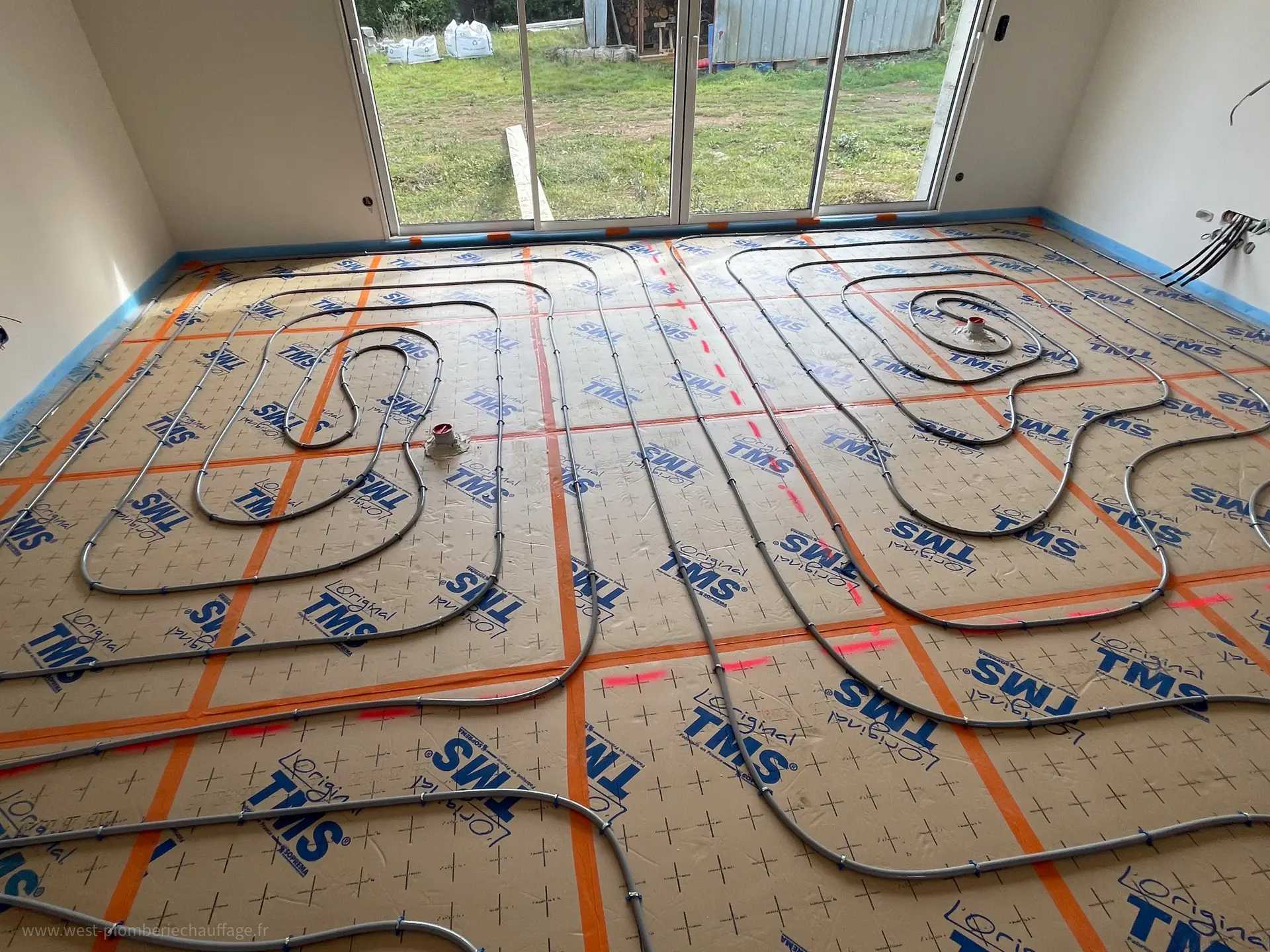 Installation de chauffage au sol dans le Morbihan